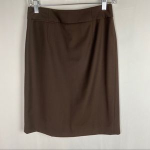 J.Crew Brown Wool Pencil Skirt